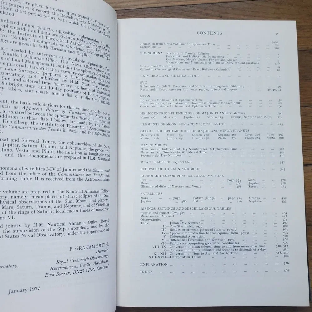 The American ephemeris and nautical almanac for the year 1979 vintage